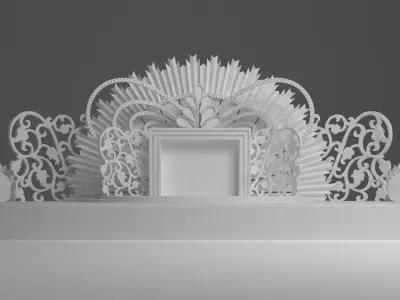 Wedding Stage 3D model