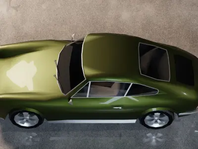 Porsche 911 1st gen Low-poly 3D model