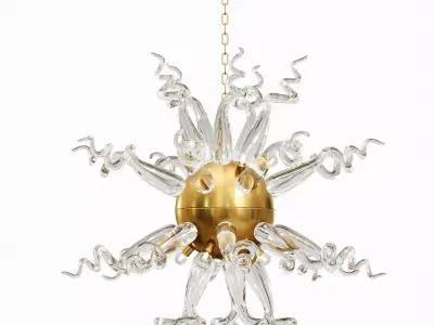  Art Glass Murano Custom made chandelier 3D model