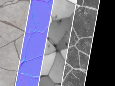 Pavement Materials 101- Concrete Paving - Pbr Seamless Texture