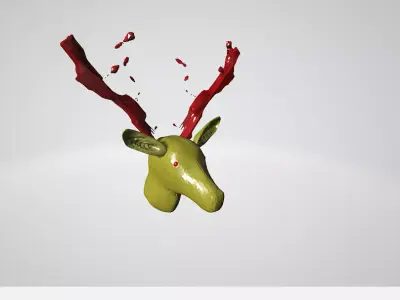 Head Of Deer 3D model