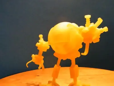 Robox robot with head and arms 3D print model