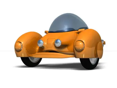 Small car 3D model