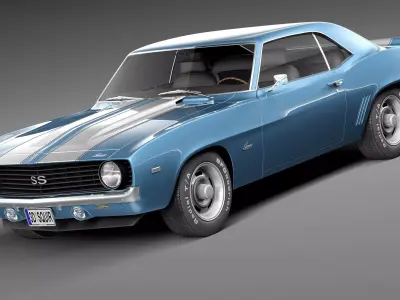 Chevrolet Camaro SS CG 1969 3D model