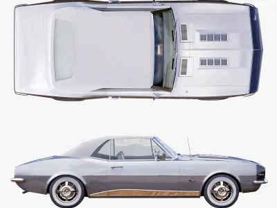 Chevrolet camaro 1967 convertible 3D model