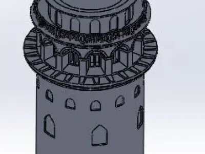 Galata Tower 3D model