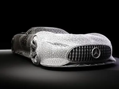 Mercedes-Benz AMG Vision Gran Low-poly 3D model