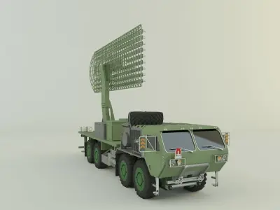 Assy hemtt A4 with radar 3D model