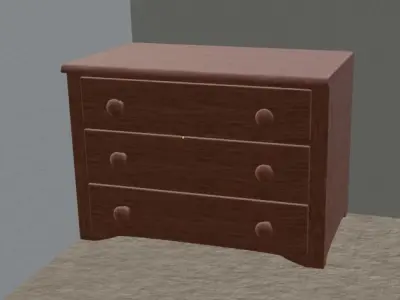 Dresser chest of drawers Free 3D model