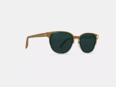 Sydney Sunglasses in Chai Crystal Fade 3D model