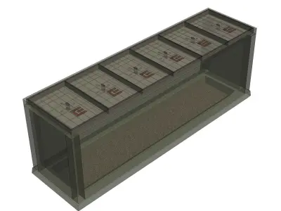 Power cables shaft - 6 covers Free 3D model