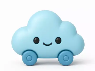 Baby Cloud Car 3D print model