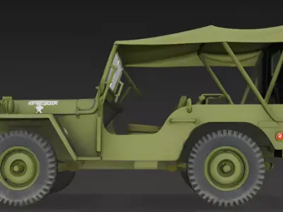 Highly Realistic Jeep 3D Model 3D model