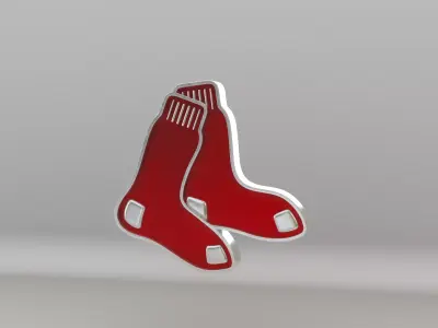 MLB Boston Redsox V1 Team Logo 3D model