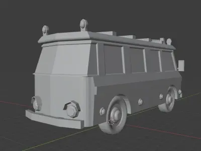 LOWPOLY   SIMPLE VEHICLE 3D model