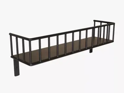 Wall shelf decorative 03 3D model