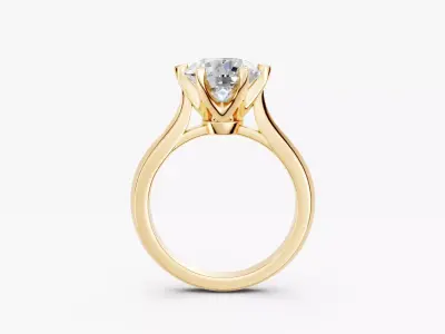 ZKR011 ENGAGEMENT RING 3D print model