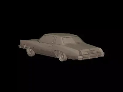 CHEVROLET MONTE CARLO 1976 3D PRINT MODEL 3D print model