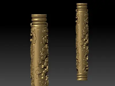 dragon pillar model 3D print model
