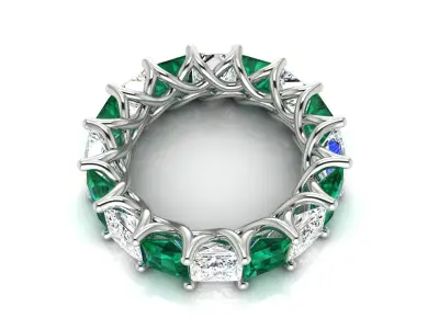 Ring M120 The luxury female ring with gems wedding Size 11 USA 3D print model