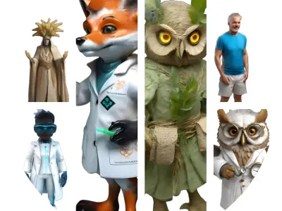 Medical Professional Character Collection 3D print model