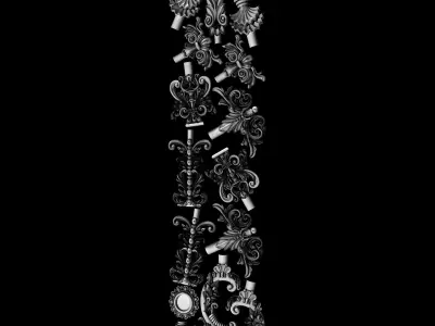 Decorative Ornamental 68 3D model