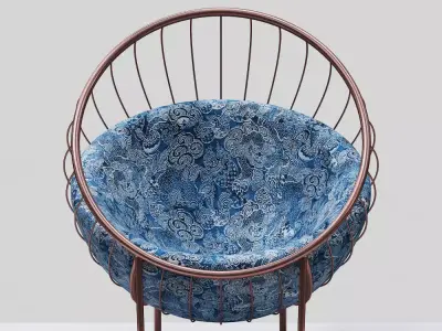 contemporary Armchair Low-poly 3D model