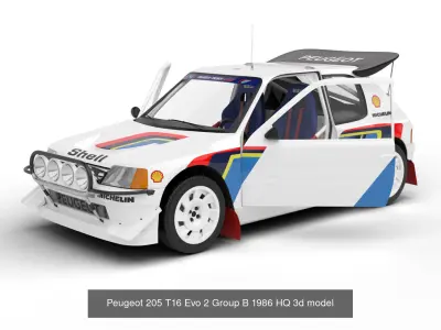 Pack Peugeot 205 T16 Rally HQ interior