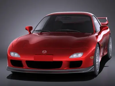Mazda RX-7 1998 - 2002 VRAY 3D model