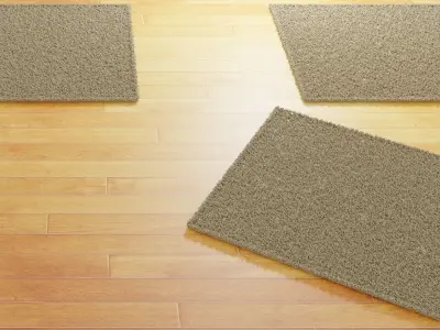 Carpet Ikea Hampen Rug 3D model
