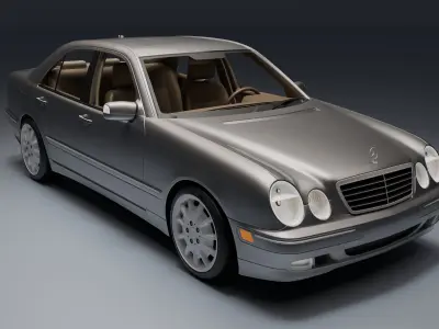 Mercedes-Benz E 320 Low-poly 3D model