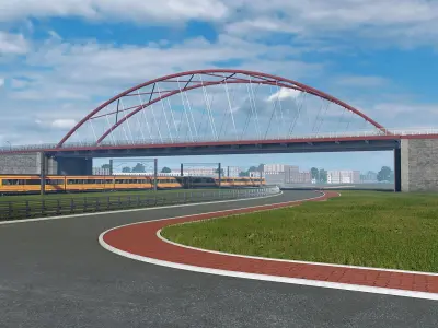 Arch Bridge 3D model