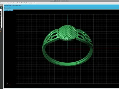 Women Ring Fancy Ring Plain light weight STL 3DM Printable 3D print model purchase