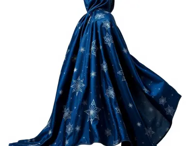 Purple Lotus Flower D Model Pack Low-poly 3D model