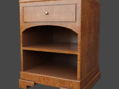 ASSET DE MUEBLES DE MADERA 3D model