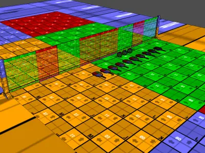 Pickelball Collection Low-poly 3D model