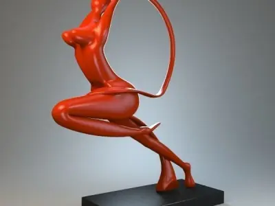 Statuette of the Virgin 3D model