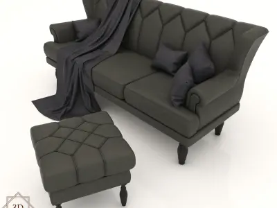 Interior Sofa 31 - For CNC and Interior 3D model