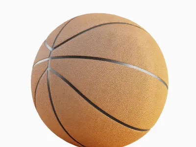 Basketball Ball Leather Set 3D model