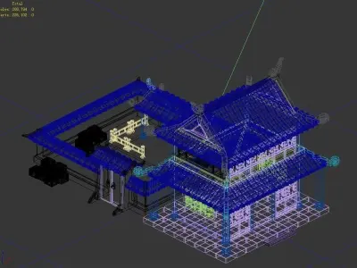 gAME Ming Dynasty Architecture - Warehouse 063 3D model