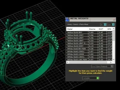 Women Fashion Diamond Ring 3d Printable Model 3D print model