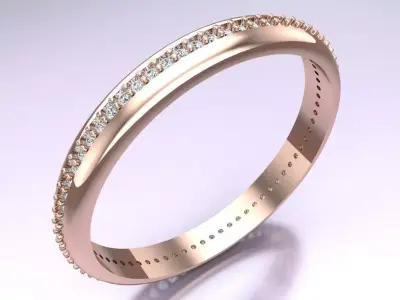 Diamond Ring - Womens Rings - N817249 3D print model