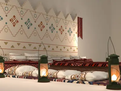 Arabian Seating 3D model