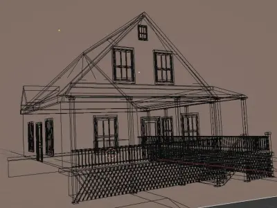 House model from Walking Dead Game Low-poly 3D model