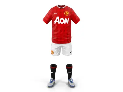 Soccer Clothes Manchester United 3D model