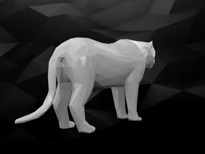 3D Printable Tiger Model 3D print model