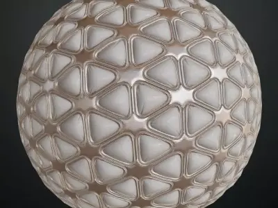 Clean White Sci-Fi Padded Wall PBR Seamless Texture
