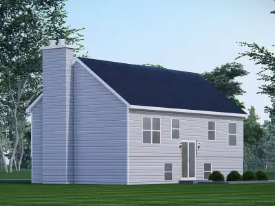 Contemporary Two Story American House   Modern Exterior  3D model