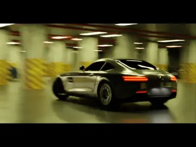 Underground Parking Basement Mall Car Drift Scene Blender 3D model