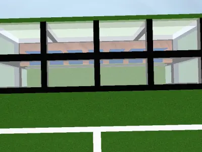 Soccer Bench 3D model